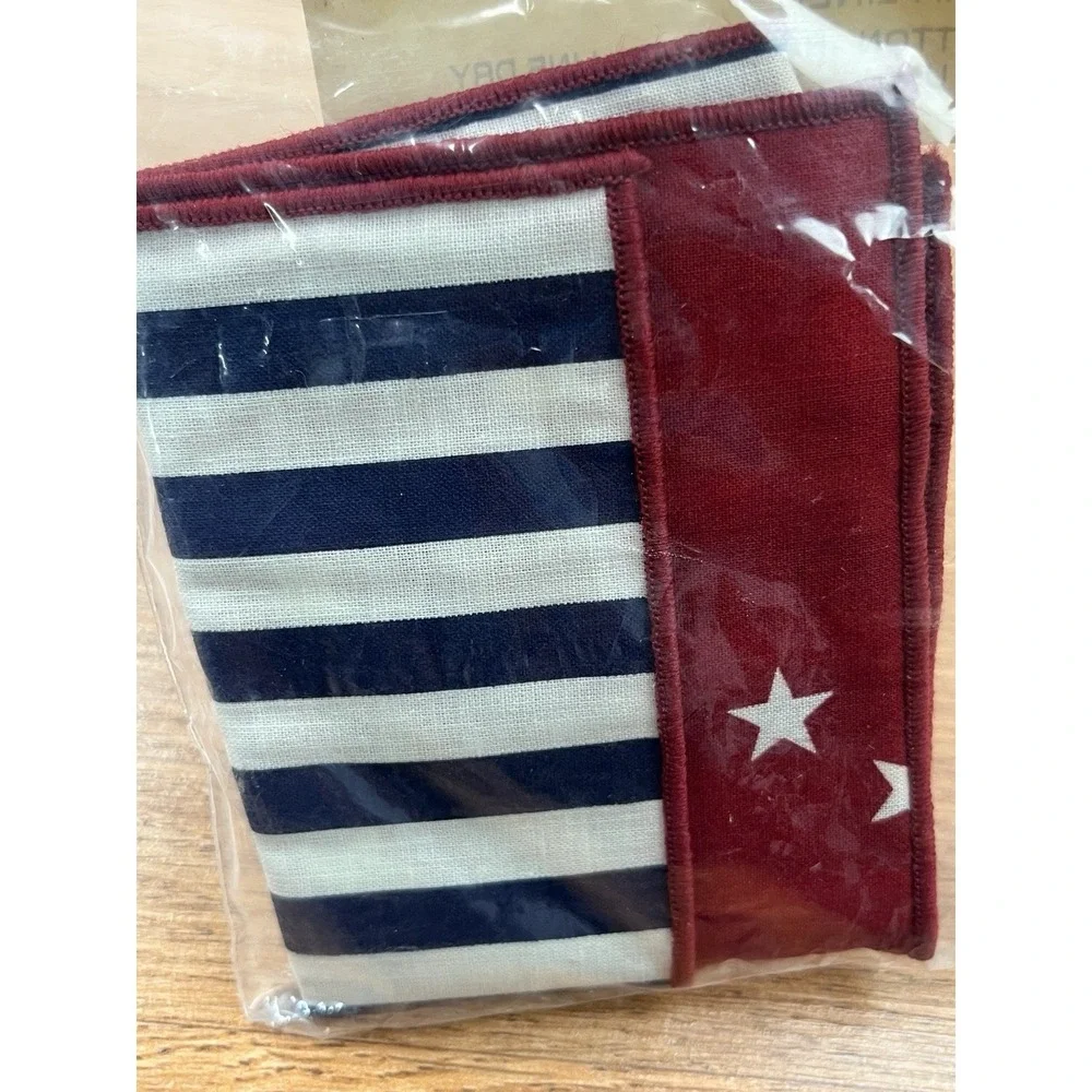 Longaberger Fabric Liner for‎ All-Star Basket 24546 Red, White, Blue NEW